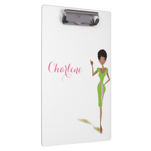 Hübsches Rosa Klemmbrett (Rechts)