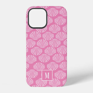 Hübsches rosa Küsten-Muschel-Muster iPhone 12 Hülle