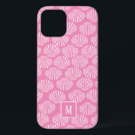 Hübsches rosa Küstenmuster Case-Mate iPhone Hülle<br><div class="desc">Schönes Aquarellmuster personalisiert mit Ihrem ersten.</div>