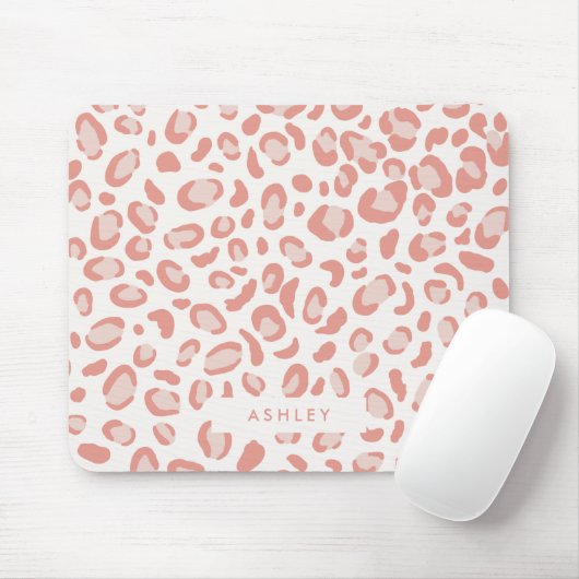 Hübsches rosa Leopardmuster Mousepad (Mit Mouse)