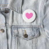 Hübsches rosa Liebe-Herz Button (Beispiel)