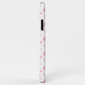 Hübsches rosa Lilien-Muster Case-Mate iPhone Hülle (Hinten/Rechts)