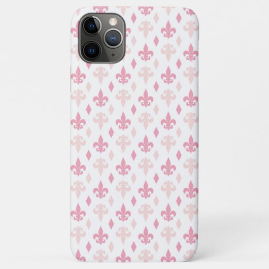 Hübsches rosa Lilien-Muster Case-Mate iPhone Hülle (Rückseite)