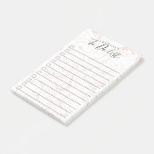 Hübsches rosa Marmormuster Post-it Klebezettel (angewinkelt)