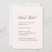 Hübsches Rosa mit Imitats Gold Virtual Brautparty Einladung (Vorderseite)