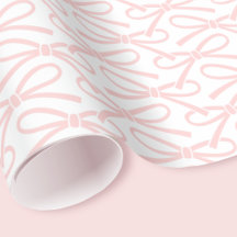 Hübsches rosa Muster Geschenkpapier Weiß