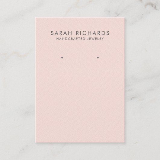 Hübsches rosa Ohrenbildschirm Visitenkarte (Vorderseite)