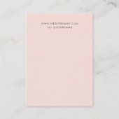 Hübsches rosa Ohrenbildschirm Visitenkarte (Rückseite)