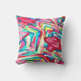 Hübsches rosa Patiokissen Kissen Für Draußen