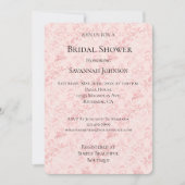 Hübsches Rosa Perlmutt Brautparty Einladung (Vorderseite)
