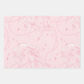 Hübsches Rosa Perlmutt Brautparty Geschenkpapier Set (Vorderseite 3)