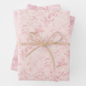Hübsches Rosa Perlmutt Brautparty Geschenkpapier Set (Beispiel)