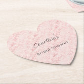 Hübsches Rosa Perlmutt Brautparty Untersetzer (angewinkelt)