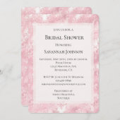 Hübsches, rosa Perlmutt, elegantes Brautparty Einladung (Vorne/Hinten)