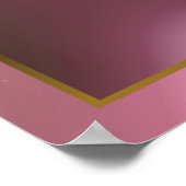 Hübsches Rosa Petals Fraktal Poster (Ecke)