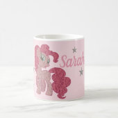 Hübsches rosa Pony Personnalised Kaffeetasse (Mittel)