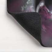 Hübsches rosa Rosen-Fraktal Mousepad (Ecke)