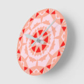 Hübsches Rosa Rote Magie Star Fairytale Girls Kind Runde Wanduhr (Winkel)