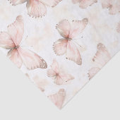 Hübsches Rosa Schmetterlinge Brautparty Seidenpapier (Ausschnitt)