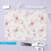 Hübsches Rosa Schmetterlinge Brautparty Seidenpapier (Handwerk)