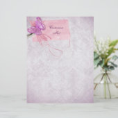 Hübsches rosa Schmetterlingsdesign (Stehend Vorderseite)