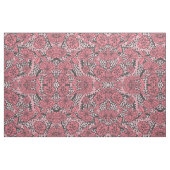 Hübsches rosa schwarzes Blumenleopard-Druck-Muster Stoff (Fat Quarter (45,7 x 55,9 cm))
