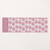 Hübsches Rosa Seashells Ocean Beach Zen Meditation Yogamatte (Vorderseite (Horizontal))
