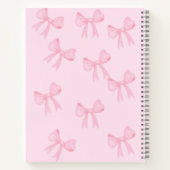 Hübsches rosa Spiralheft mit Bugs Notizblock (Rückseite)
