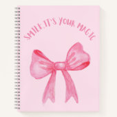 Hübsches rosa Spiralheft mit Bugs Notizblock (Vorderseite)