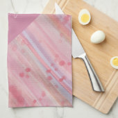 Hübsches rosa Teetuch Küchentuch (Viertel Falte)