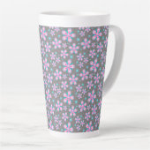 Hübsches Rosa und Graue Blüte Milchtasse (Rechte Ecke)