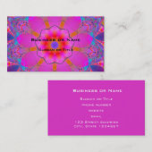 Hübsches Rosa und Lila Mandala Visitenkarte (Vorne/Hinten)