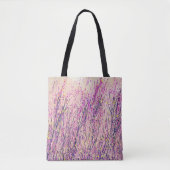 Hübsches Rosa und Lila Wildblume Art Tasche (Vorderseite)