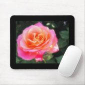 Hübsches Rosa- und Orange-Rose-Macro-Foto Mousepad (Mit Mouse)