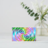 Hübsches Rosa und Pastell Fractalscope Visitenkarte (Stehend Vorderseite)