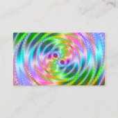 Hübsches Rosa und Pastell Fractalscope Visitenkarte (Vorderseite)