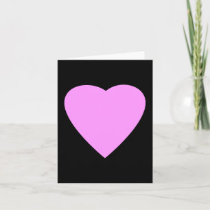Hübsches Rosa und Schwarzes Liebe Herz. Karte