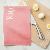 Hübsches Rosa und Weiß Küchentuch (Viertel Falte)