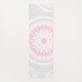 Hübsches Rosa und Weiß Mandala Yoga Mat Yogamatte (Rückseite)