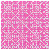 Hübsches rosa und weißes Muster Stoff (Nahaufnahme)