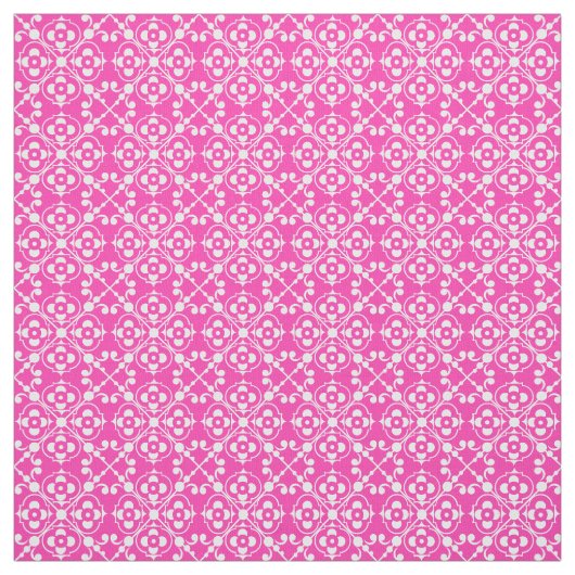 Hübsches rosa und weißes Muster Stoff (Muster)