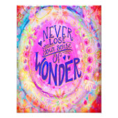 Hübsches Rosa verliert nie das Wunder Fotodruck (Vorne)