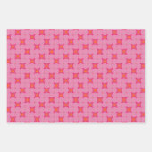 Hübsches rosa Wrapping Paper Flat Sheet Set 3 Geschenkpapier Set (Vorderseite 3)