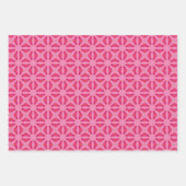 Hübsches rosa Wrapping Paper Flat Sheet Set 3 Geschenkpapier Set (Vorderseite 2)