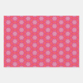 Hübsches rosa Wrapping Paper Flat Sheet Set 3 Geschenkpapier Set (Vorderseite)