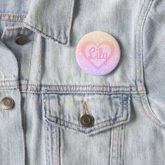 Hübsches rosafarbenes Abzeichen Button (Beispiel)
