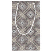 Hübsches rosafarbenes Aztekemuster Inspiriert Must Kleine Geschenktüte (Rückseite)