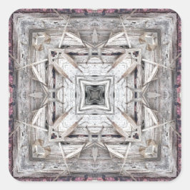 Hübsches rosafarbenes Aztekemuster Inspiriert Must Quadratischer Aufkleber