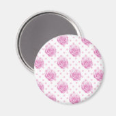 Hübsches Rosenmuster Magnet (Vorderseite/Rückseite)