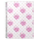 Hübsches Rosenmuster Notizblock (Vorderseite)